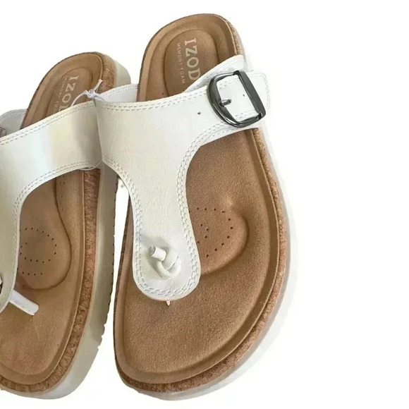 Izod Ladies' Charcy Strap Sandal White   No Box‎ - Choose Size 6M - Picture 10 of 10